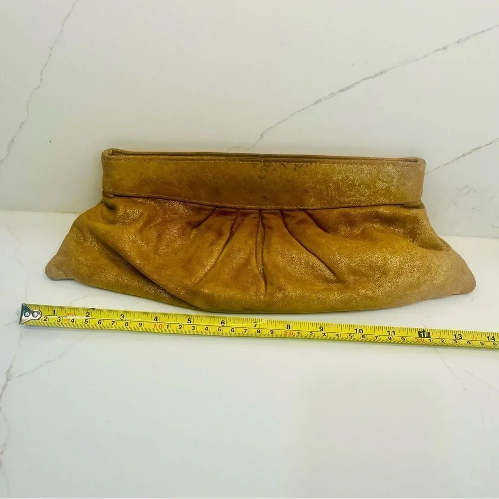 Lauren Merkin Shimmering Gold Clutch ✨